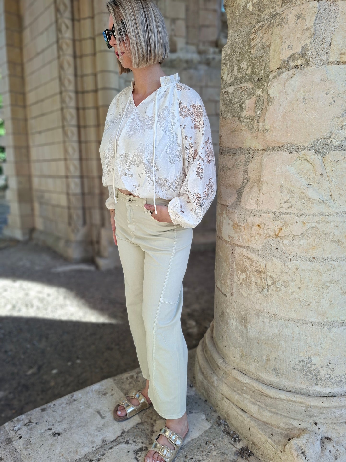 Blouse Manon - Dentelle écru