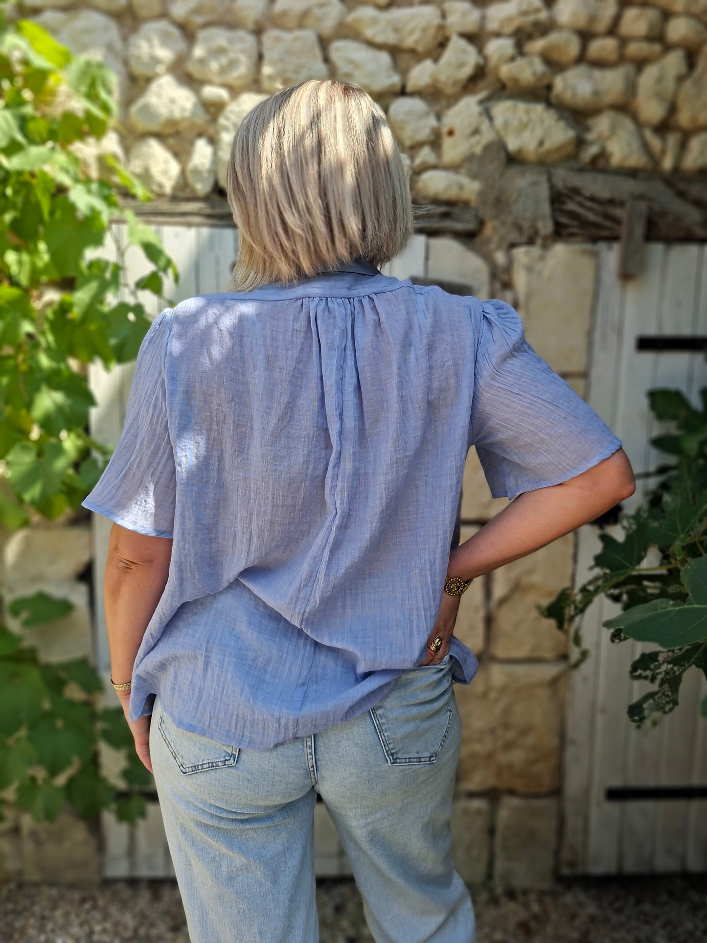 Blouse Laura - Bleu