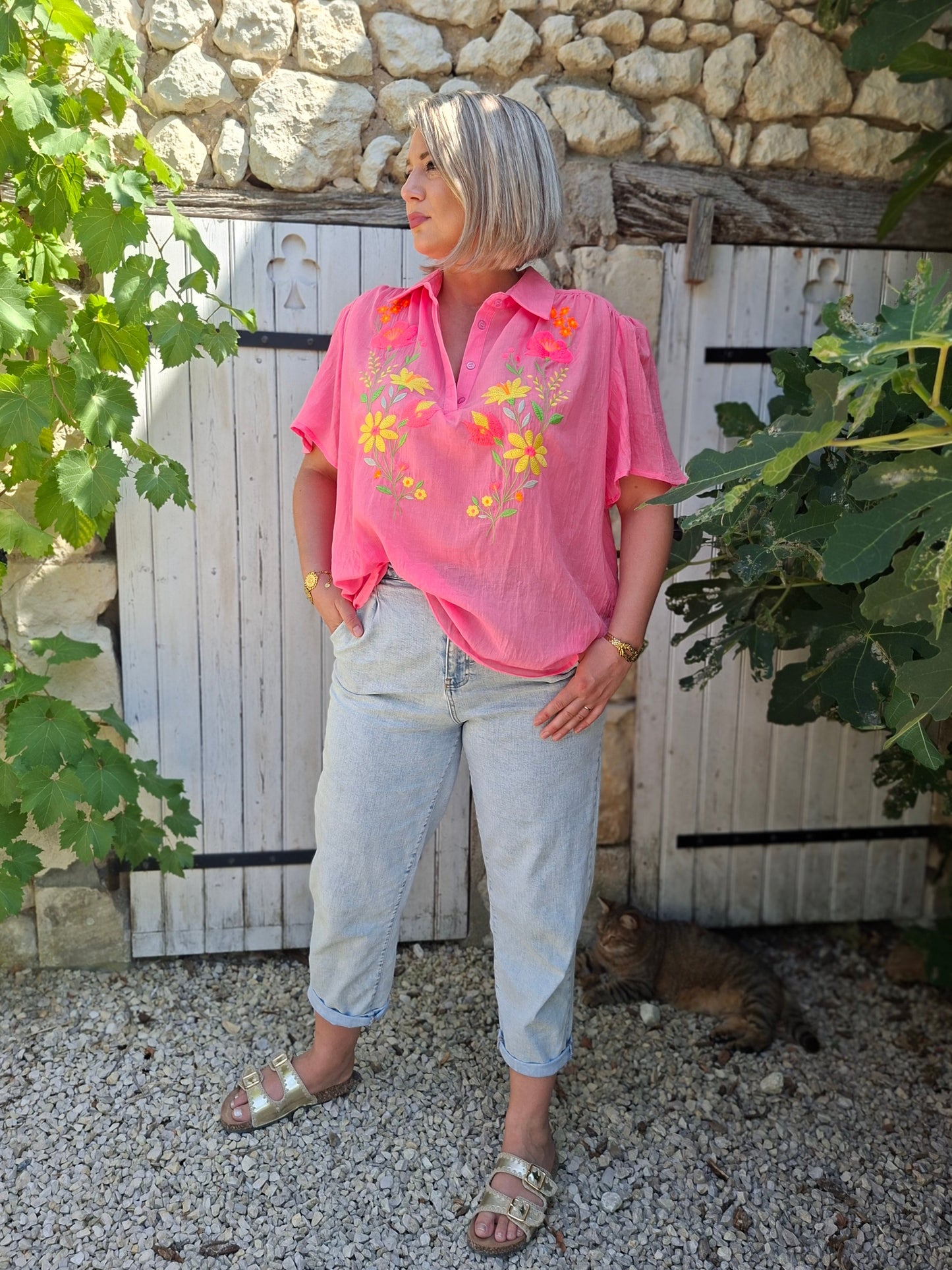 Blouse Laura - Rose