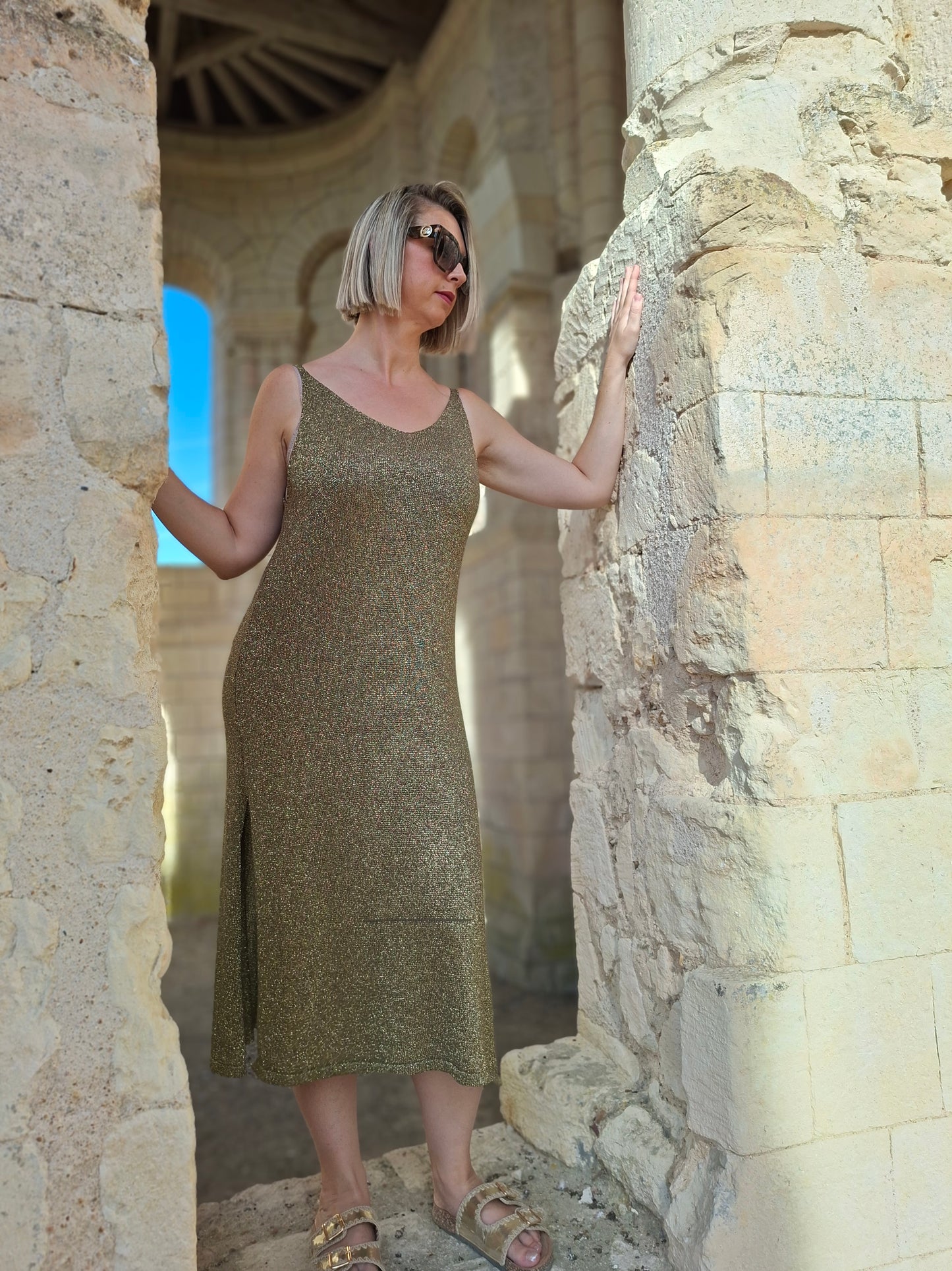 Robe Pietra - Kaki scintillante