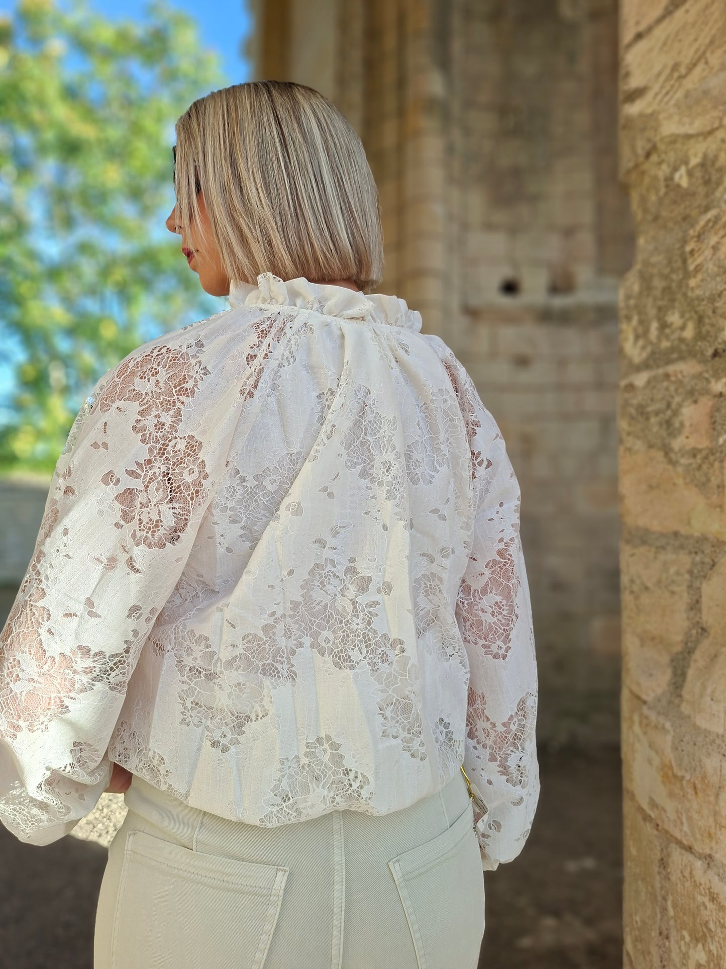 Blouse Manon - Dentelle écru