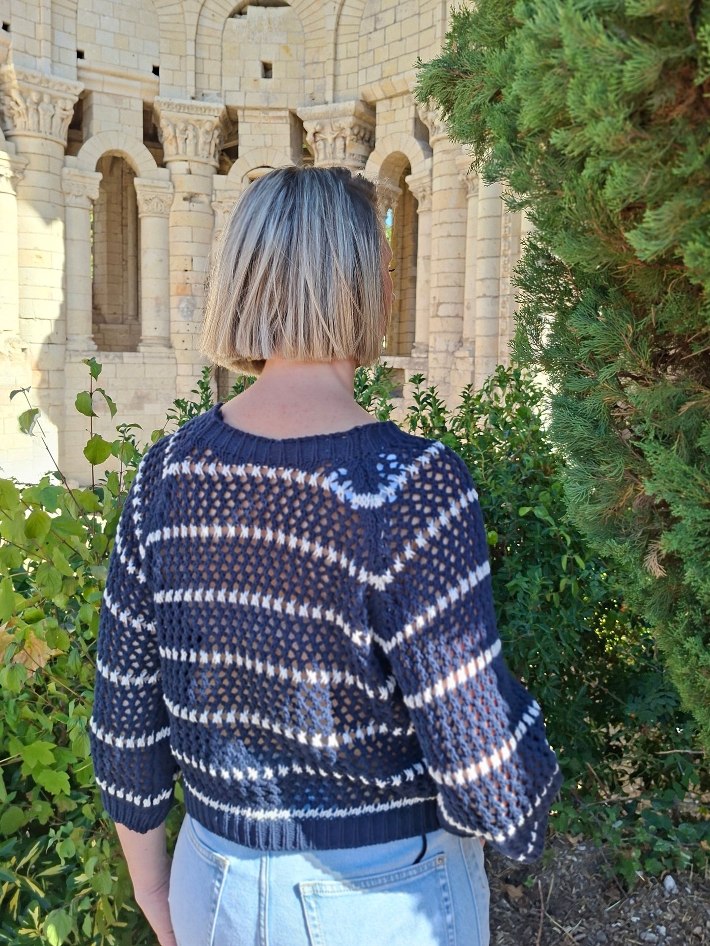 Pull Fabienne - Marine rayé