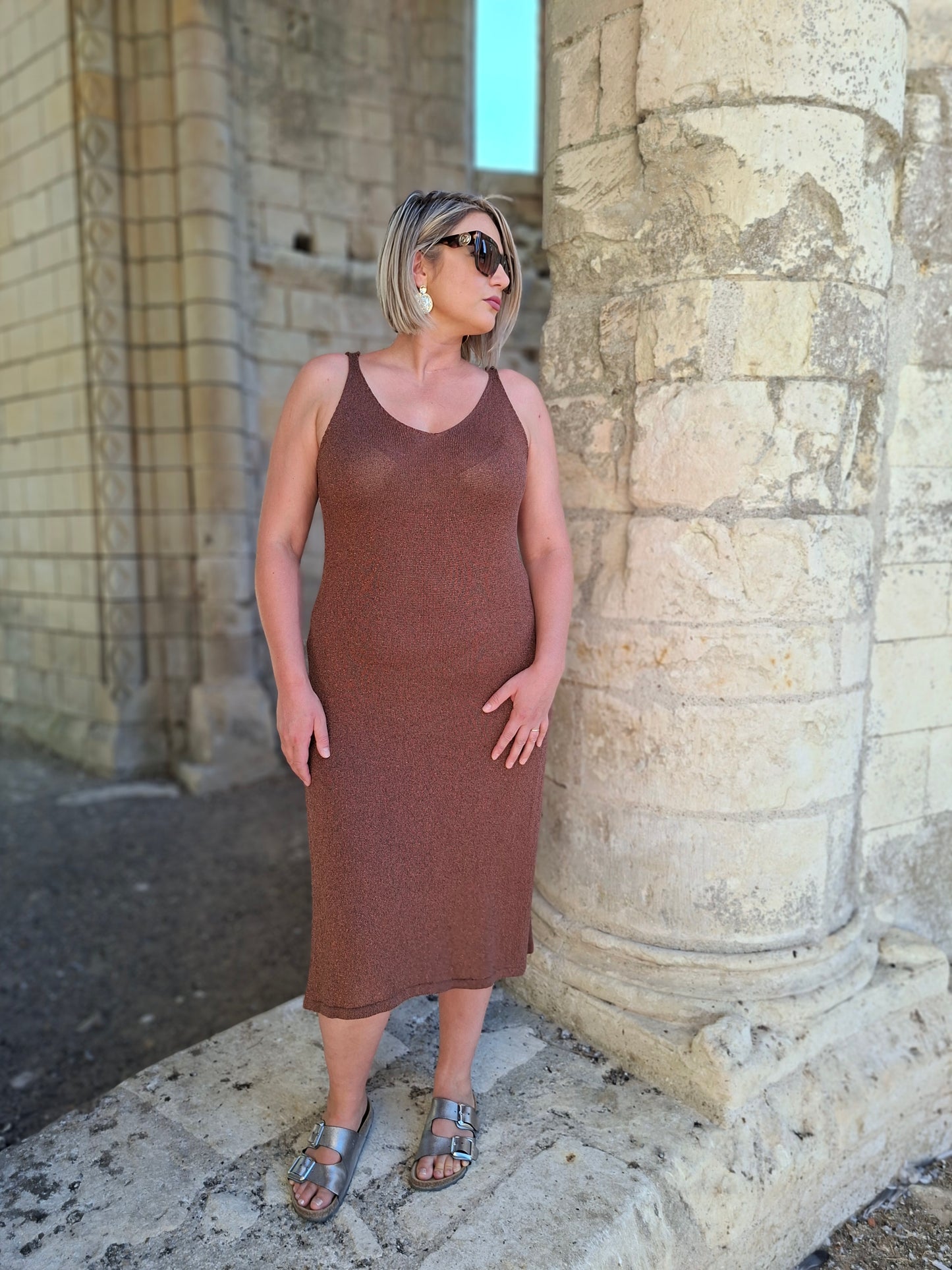Robe Pietra - Marron Scintillante