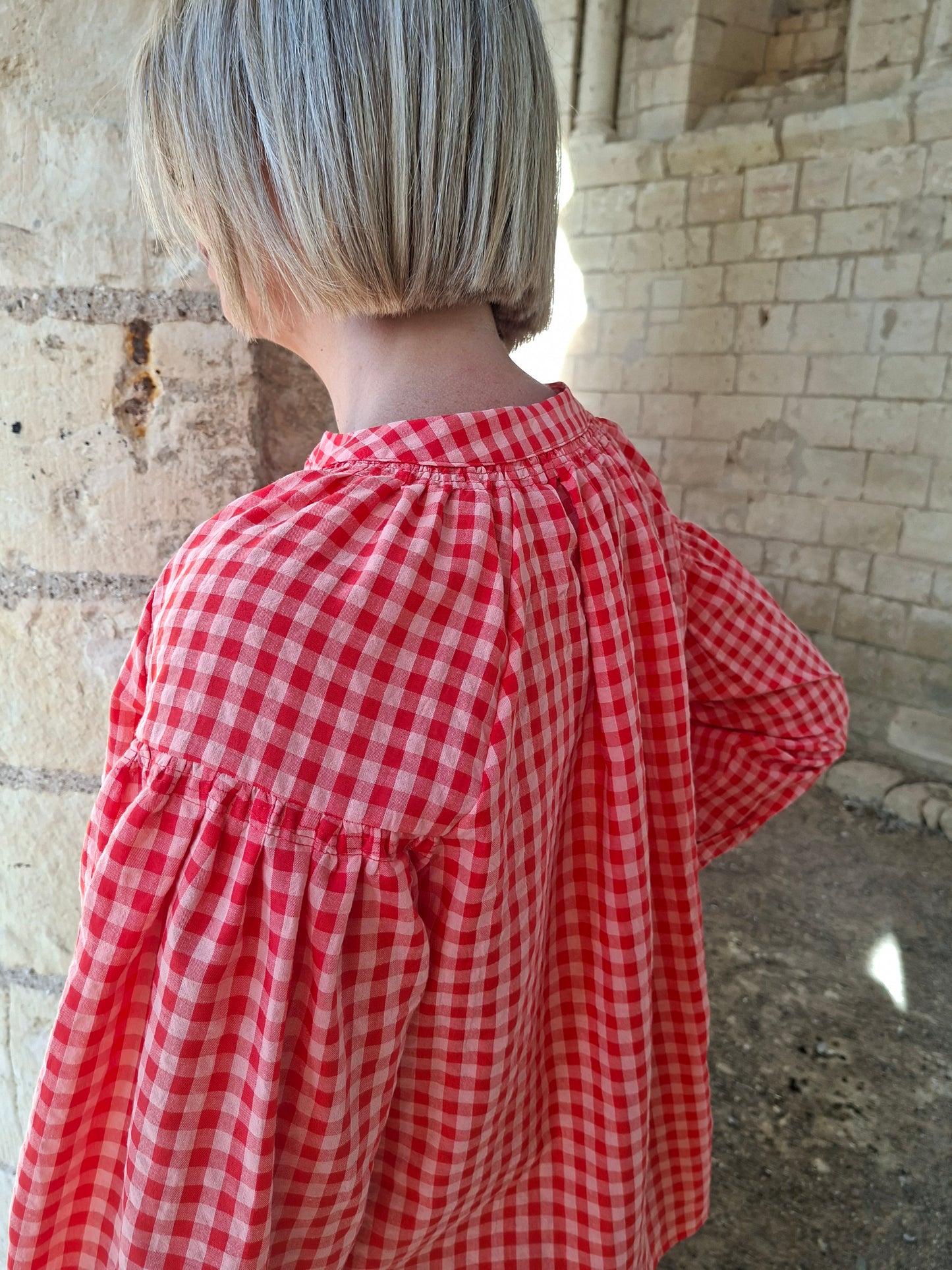 Blouse Tamara - Vichy rouge