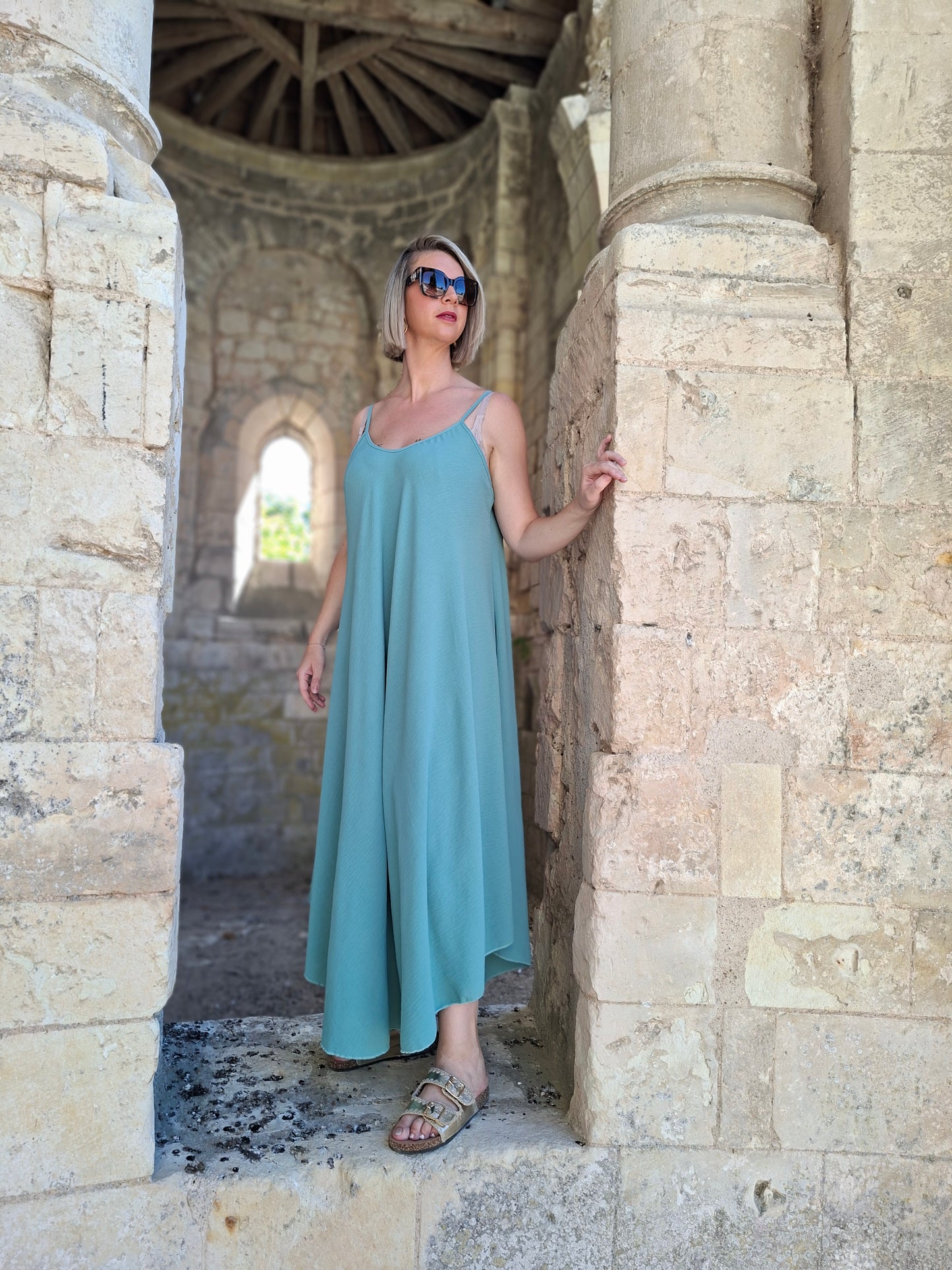 Robe Camille - Bleu Lagon