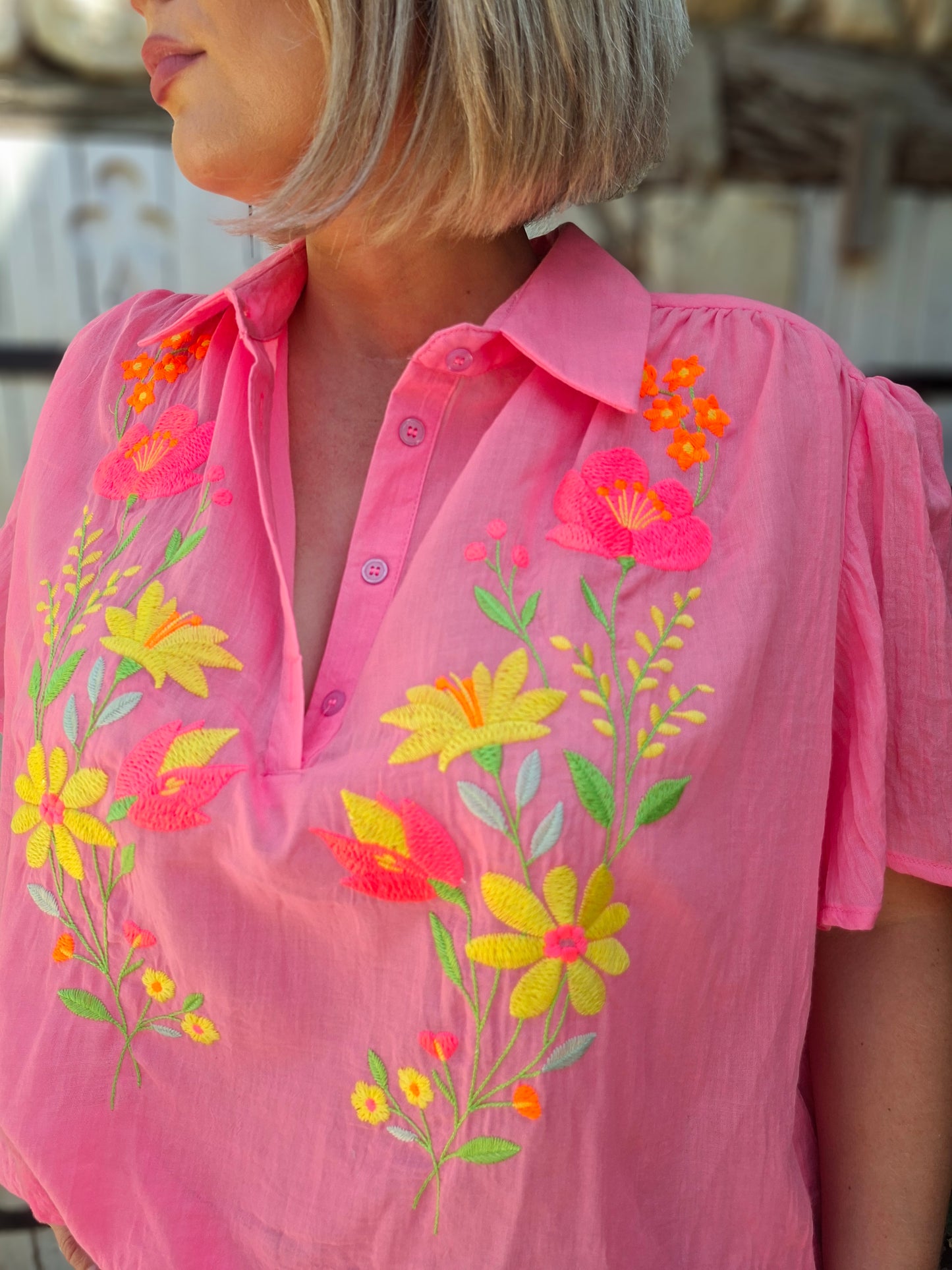 Blouse Laura - Rose